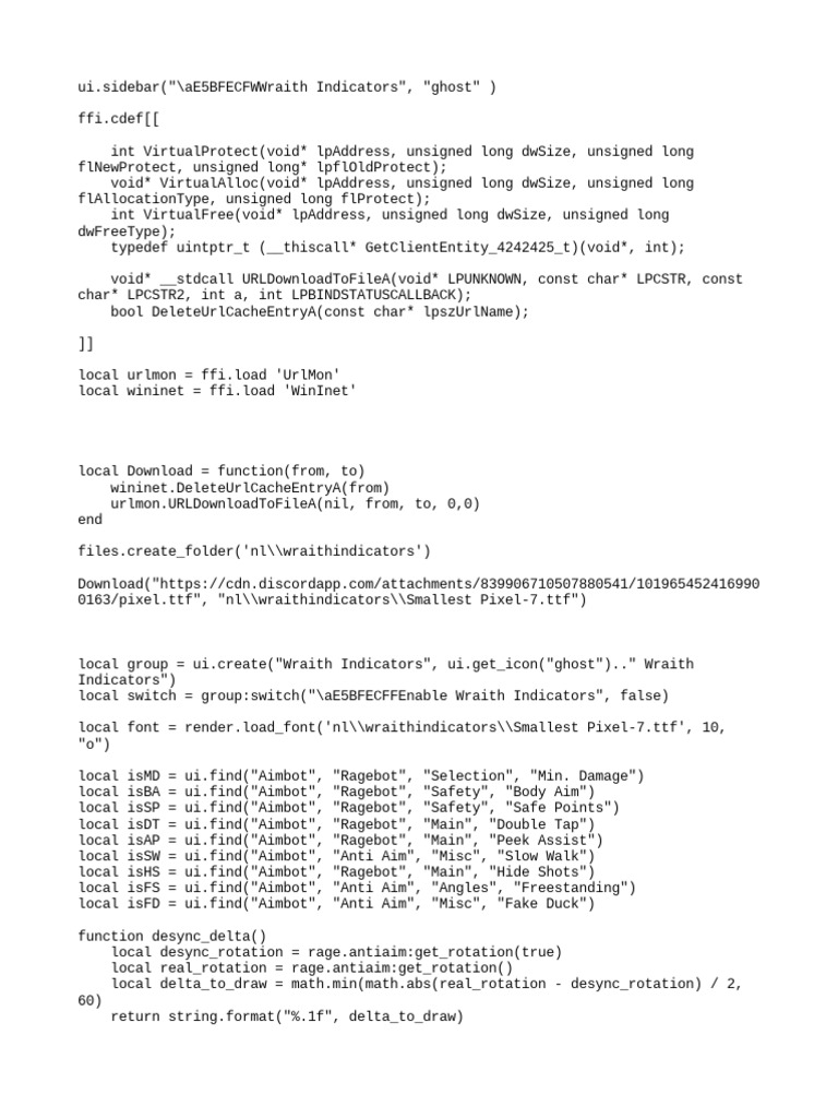 Wraith Indicators PDF Computer Programming C++