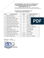 Agenda Kegiatan Sekolah Semester Genap 2023