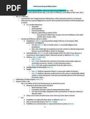 Professional Responsibility Maymester