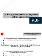 III. Les Grandes Familles de Polymères Et Leurs Applications