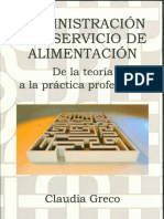 Administracion Del Servicio de Alimentacion