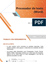 Procesador de Texto (Word) : Edición Básica Mtr. Cristhian Delgado