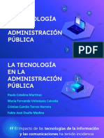 La Tecnología en La Administración Pública