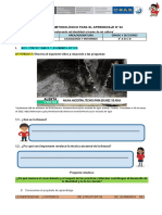 Diseño Metodológico para El Aprendizaje #04 Coar Area/Asignatura Grado Y Secciones Tumbes Ciudadanía Y Entornos 4° A-B-C-D I