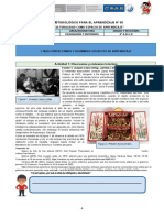 Diseño Metodológico para El Aprendizaje #03 Coar Area/Asignatura Grado Y Secciones Tumbes Ciudadanía Y Entornos 4° A-B-C-D