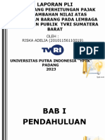 Merancang Perhitungan Pajak Pertambahan Nilai Atas Pembelian Barang Pada Lembaga Penyiaran Publik Tvri Sumatera Barat