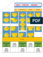 Horario 2021 Tercer Grado: Lunes Martes Miercol Es Jueves Viernes