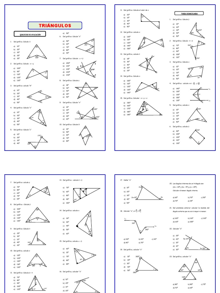 Triangulos PROPIEDADES | PDF | Ajedrez