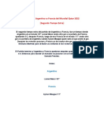 Partido de Argentina Vs Francia Del Mundial Qatar 2022