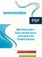 Metodología y Evaluación en El Enfoque Por Competencias, Octubre 2021