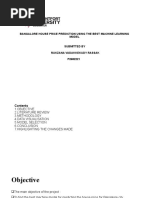 Bangalore House Price Prediction Using The Best Machine Learning Model Submitted by Rukzana Vadakkekudy Rassak P2682221