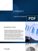 UNIDAD V Costos de Mantenimiento