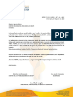 Carta de invitación - ABA PADRE