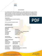 Acta de Reunión - 28 de Agosto 2022