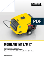 Mobilair M13/M17: Compresor Móvil para Obras Con El Reconocido PERFIL SIGMA