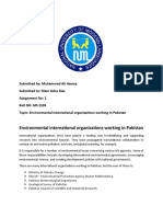 Environmental International Organizations Working in Pakistan
