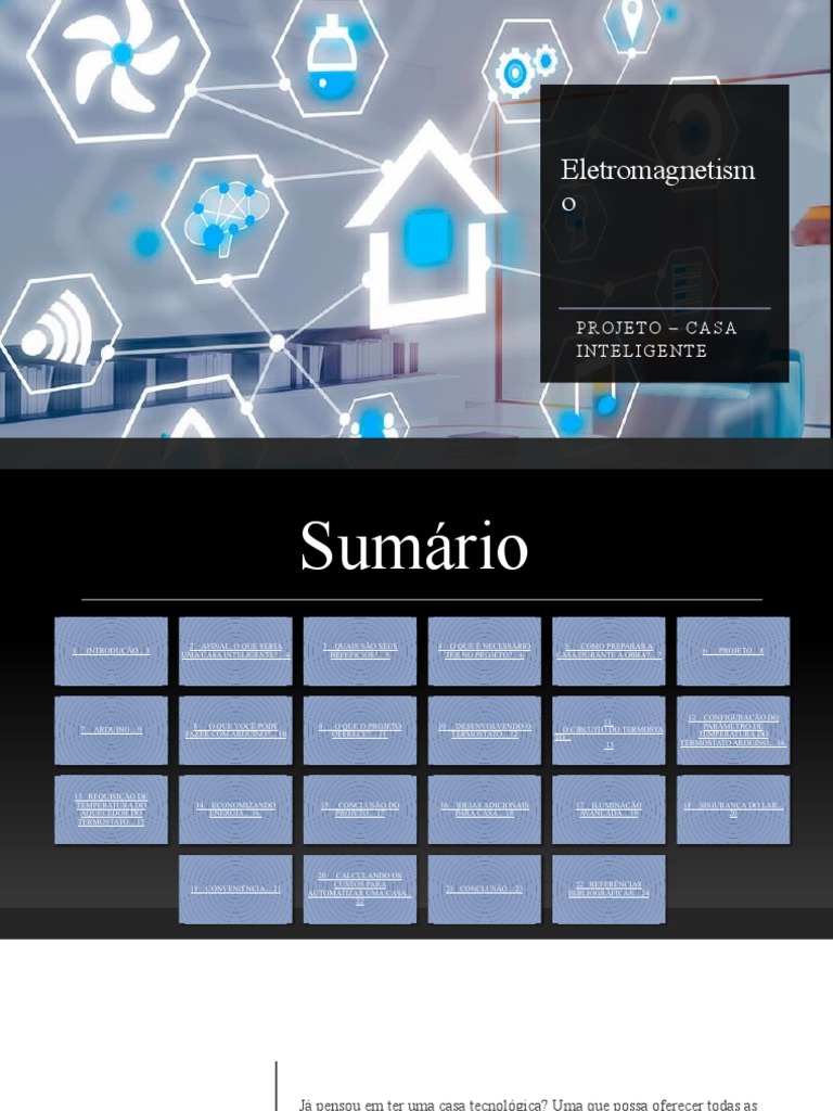 Projeto de Casa Inteligente com Arduino | PDF