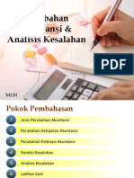 Perubahan Akuntansi & Analisis Kesalahan