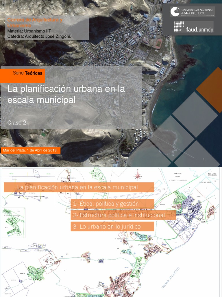 La Planificación Urbana en La Escala Municipal: Carrera de Arquitectura ...