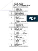 Daftar Materi Sanlat 2023