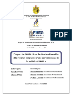 L'impact Du COVID-19 Sur La Situation Financière Et Le Résultat Comptable D'une Entreprise: Cas de La Société ADWYA