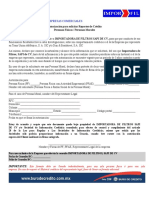 Autorización para Solicitar Reportes de Crédito Personas Físicas / Personas Morales