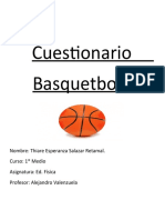 Cuestionario Basquetboll