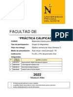 Facultad De: "Práctica Calificada T2"