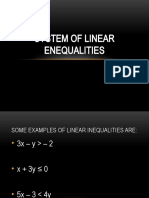 System of Linear Enequalities