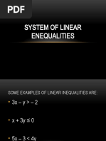 System of Linear Enequalities