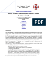 Riesgo de Muerte Por Cardiopatía Chagásica Crónica: Dr. Enrique C. Manzullo