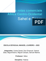 As Rotas Comerciais África Centro-Ocidental: Sahel e Saara