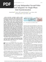 Phase-Locked Loop Independent Second-Order Generalized Integrator For Single-Phase Grid Synchronization