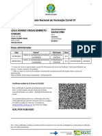 Certificado Nacional de Vacinação Covid-19: Doses Administradas