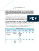 Actividad de Aprendizaje 19 Evidencia 6: Fase IV, Plan Maestro