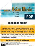 East Asian Music: - Japan - China - Korea
