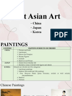 East Asian Art: - China - Japan - Korea