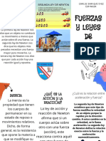 Folleto Tríptico Campaña Informativa de Fomento de La Lectura Colorido Infantil Azul y Amarillo