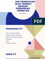 Teknik Pembuatan Akta Terkait Dengan Perseroan Terbatas