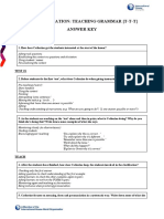 DVD Observation: Teaching Grammar (T-T-T) Answer Key: Lead-In