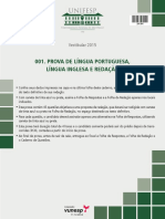 Prova de Português e Redação do Vestibular 2015