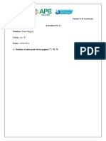 Actividad NO. 6 Nombre: Diana Iñiguez Curso: 1ro "E" Fecha: 14/03/2023 1.-Realizar El Subrayado de Las Páginas 77, 78, 79