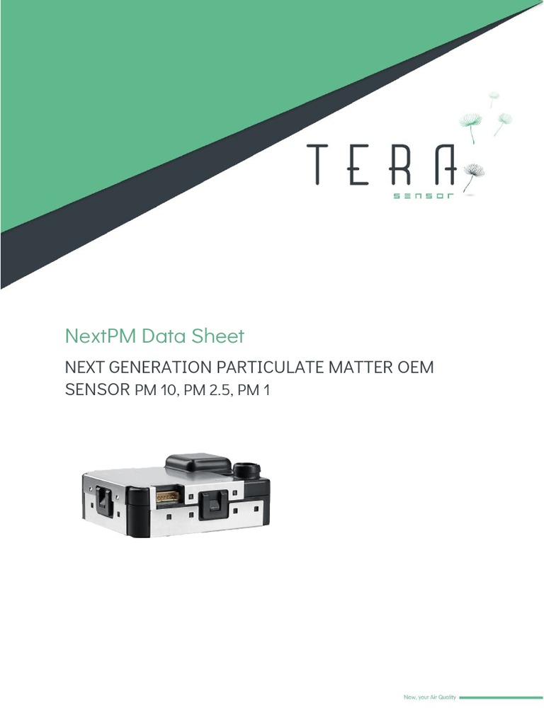 Nextpm Data Sheet: Next Generation Particulate Matter Oem Sensor | PDF ...