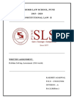 Symbiosis Law School, Pune 2015 - 2020 Constitutional Law-Ii