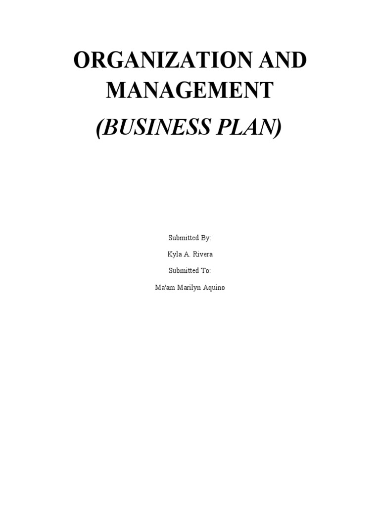 organization-and-management-business-plan-pdf-cupcake-social-media