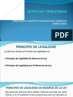 Principios constitucionales del derecho tributario