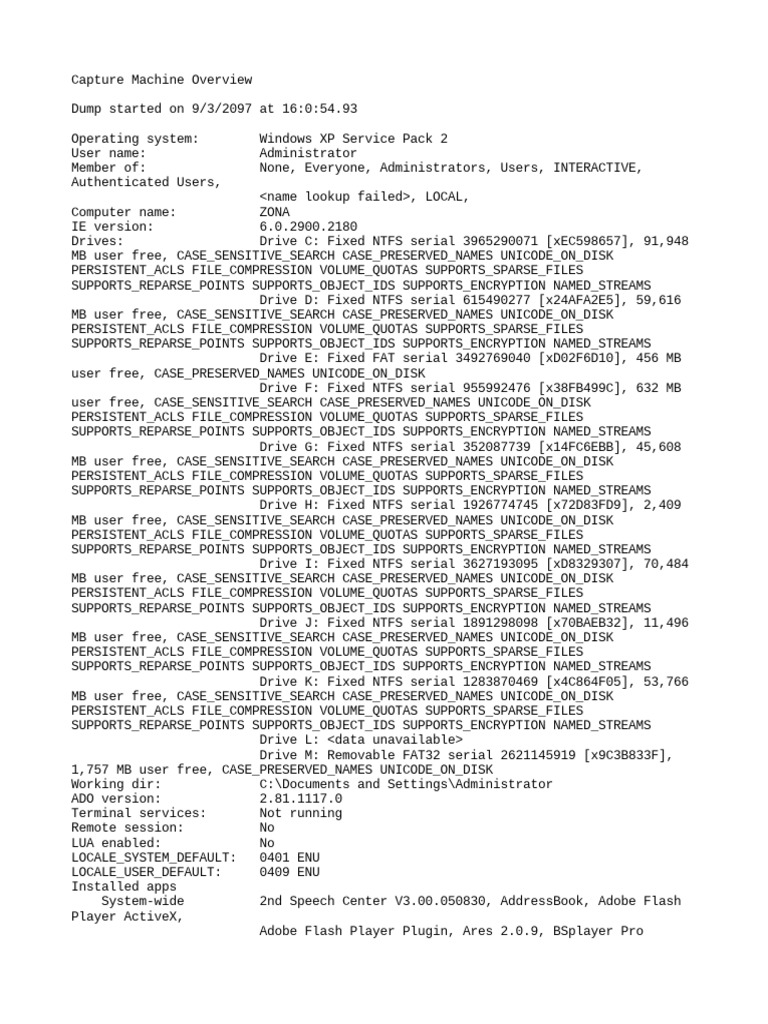 Captur e machine overview pdf device driver ibm pc compatibles