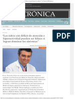 Los Niños Con Déficit de Atención e Hiperactividad Pueden Ser Felices Si Logran Dominar Los Síntomas