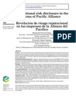 Gomez Et Al (2022) Reputational Risk Disclosure in The Firms of Pasific Alliance