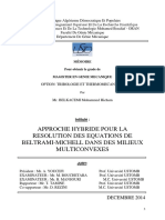 Approche Hybride Pour La Resolution Des Equations de Beltrami-Michell Dans Des Milieux Multiconvexes